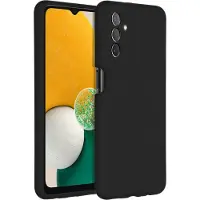 Accezz Coque Liquid Silicone pour Samsung Galaxy A13 (5G) / A04s - Noir
