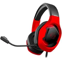 Celly Cyberbeat (Filaire), Casque gaming, Rouge, Noir