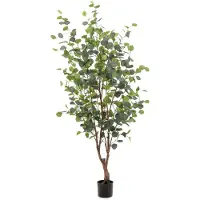 Emerald Arbre d'eucalyptus artificiel en pot 140 cm