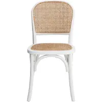 Nordal Chaise Wicky | Blanche | Rotin | Bois | 27245