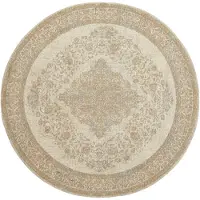 Nordal Tapis tissé perle - sable / beige Ø140cm