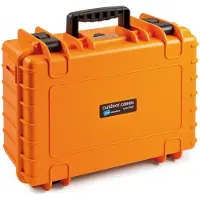 B & W International Outdoor Case 5000 avec mousse prédécoupée (SI) orange