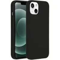 Accezz Coque Liquid Silicone avec MagSafe Apple iPhone 13 Mini - Noir