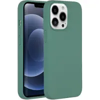 Accezz Coque Liquid Silicone avec MagSafe Apple iPhone 13 Pro - Vert foncé