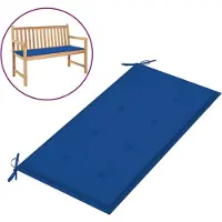vidaXL Coussin de banc de jardin bleu royal 100x50x3 cm tissu oxford