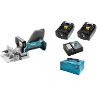 Makita DPJ180RMJ Lamelleuse Sans-fil 18V Li-ion - Kit Complet (2x Batterie 4,0 Ah) Dans MAKPAC