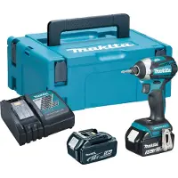 Makita Visseuse à chocs 18V LXT 175Nm (2x5,0 Ah) en MAKPAC - DTD154RTJ