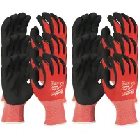 Milwaukee 4932471616 - Gants Anti Coupure Niveau 1/A - Taille XL - 12 Pcs