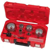 Milwaukee Coffret scies-cloches bi-métal - - 4932464719 - 10 pièces - Denture variable - Usage universel
