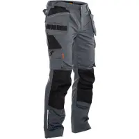 Jobman 2322 Pantalon De Travail À Poches Étanches - Taille 42 - Gris/Noir