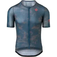 Agu Maillot de Cyclisme AGU Men High Summer III Trend Blu Tropico-S