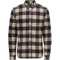 Only & Sons Chemise 'ONSGudmund' ivoire / bleu marine