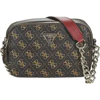 GUESS Sac à bandoulière 'Noelle' noisette / brun foncé / or