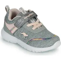 Kangaroos Baskets enfants grises KY-CHUMMY EV de en textile de la taille 21 à 26