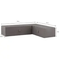 Madison Housse de Salon Madison Grey 270x270x70 cm