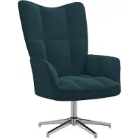 vidaXL Fauteuil relax bleu velours