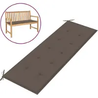 vidaXL Coussin de banc de jardin taupe 150x50x4 cm tissu oxford