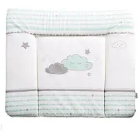 Roba Matelas À Langer Doux Revêtu Pu "Happy Cloud" - 85x75 Cm - Imprimé Nuages -