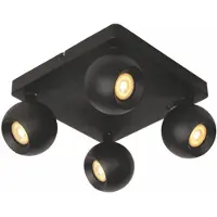 Lucide FAVORI - Spot de plafond - 4xGU10 - Noir