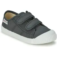 Victoria Baskets basses enfant BLUCHER LONA DOS VELCROS garcons - Gris - 21