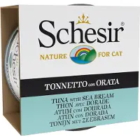Schesir au thon avec dorade (gelée) pâtée pour chat (boîtes 85g)