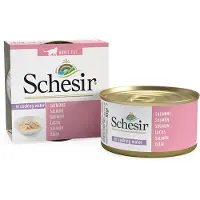 Schesir Łosoś oraz tuńczyk w bulionie dla kotów 12x85 g