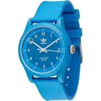 Adidas Originals Montre à affichage analogique 'Project One' bleu roi / argent / blanc