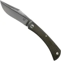 FOX Knives Libar FX-582 Green Canvas Micarta couteau de poche slipjoint
