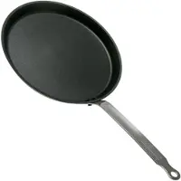 De Buyer 8765.26 Poêle Lame Manche Cm Aluminium Forgé Noir