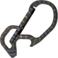 CIVIVI Click CA-01B Flamed Carabiner, outil-mousqueton