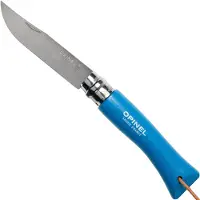 Opinel N°07 Baroudeur, couteau de poche cyan