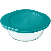 Pyrex Cook&Store 1L récipient rond résistant à la chaleur avec couvercle comme illustré