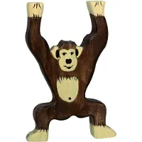 Holztiger Chimpanzé, debout