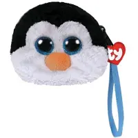 TY Beanie Boo's Waddles Porte-monnaie pour enfants Sac Pingouin Peluche Porte-monnaie Portomonaie