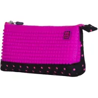 PIXIE CREW grande valise NOIRE AVEC POINT DE FUCHSIE