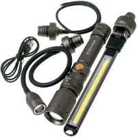 Led Lenser Worker's Friend lampe de travail avec 4 accessoires, 280 lumens