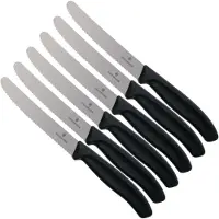 Victorinox Swiss Classic Table Knives Set Noir,Argenté