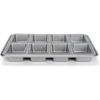 Patisse Mini-Brotform 8 Fächer, Moule à gâteau, Argent