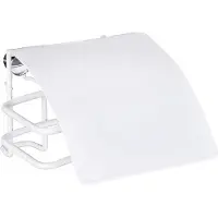 Wenko Dérouleur de Papier Toilettes Couvercle Classic Plus Blanc WENKO