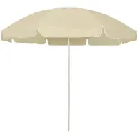 vidaXL Parasol de plage jaune sable 240 cm