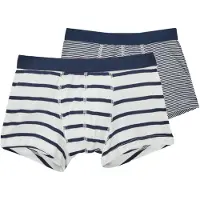 Petit Bateau Boxers - 2 Pack - Marine/Blanc à Rayures - - 12 ans (152) - Boxers