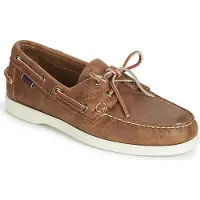 Sebago Chaussures Bateau Sebago Men Docksides Portland Crazy H Brown Tan-Taille 44