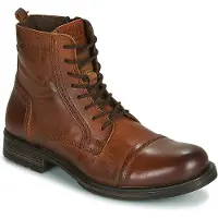 Jack & Jones Bottines à lacets 'Russel' marron
