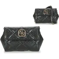 GUESS Femmes, Sac banane, Dilla Mini Convertible Xbody, Textile Bag, Belt, Black, For Women, 1, Noir
