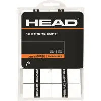 Head Lot de 12 surgrips souples Xtreme blancs