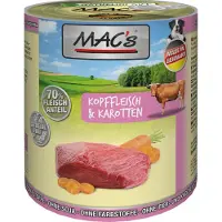 Mac'S 6x800g Adult agneau & canard nourriture pour chien humide