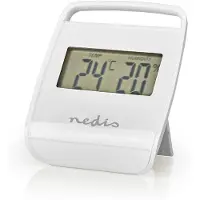 Nedis Thermomètre digital - Intérieur - Température ambiante - Humidité ambiante - Blanc