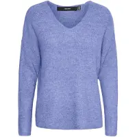Vero Moda Pull-over 'VMcrewlefile' bleu fumé