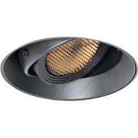 QAZQA Spot encastré moderne noir GU10 AR70 rond sans bordure - Oneon Honey
