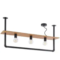 LINDBY Plafonnier , Kirista, dimmable, Noir, Salon / séjour, Métal, Vintage / rétro